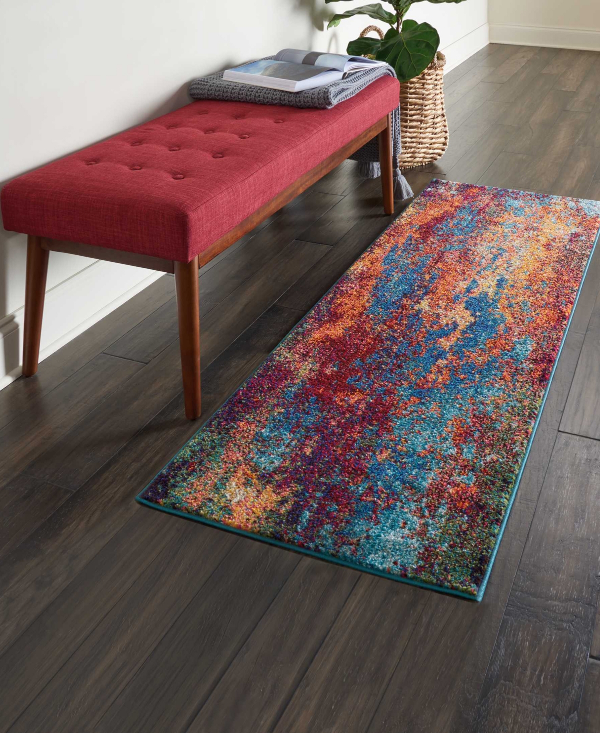 Nourison Home Celestial Ces08 3'x5' Area Rug In Multi,blue