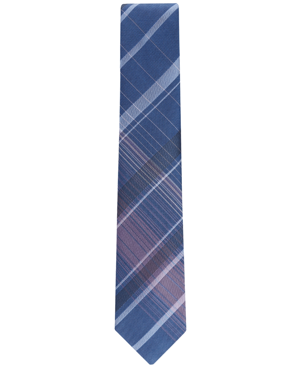 Calvin Klein Men's Zayden Plaid Tie -purple