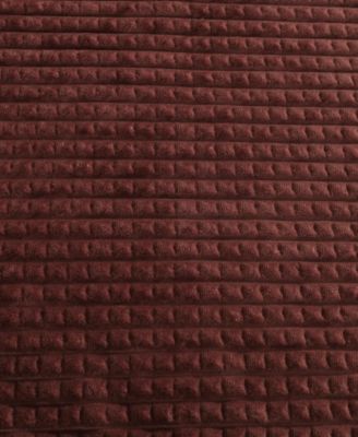 Solid Textured Jacquard Plush Throw, 60" X 50"