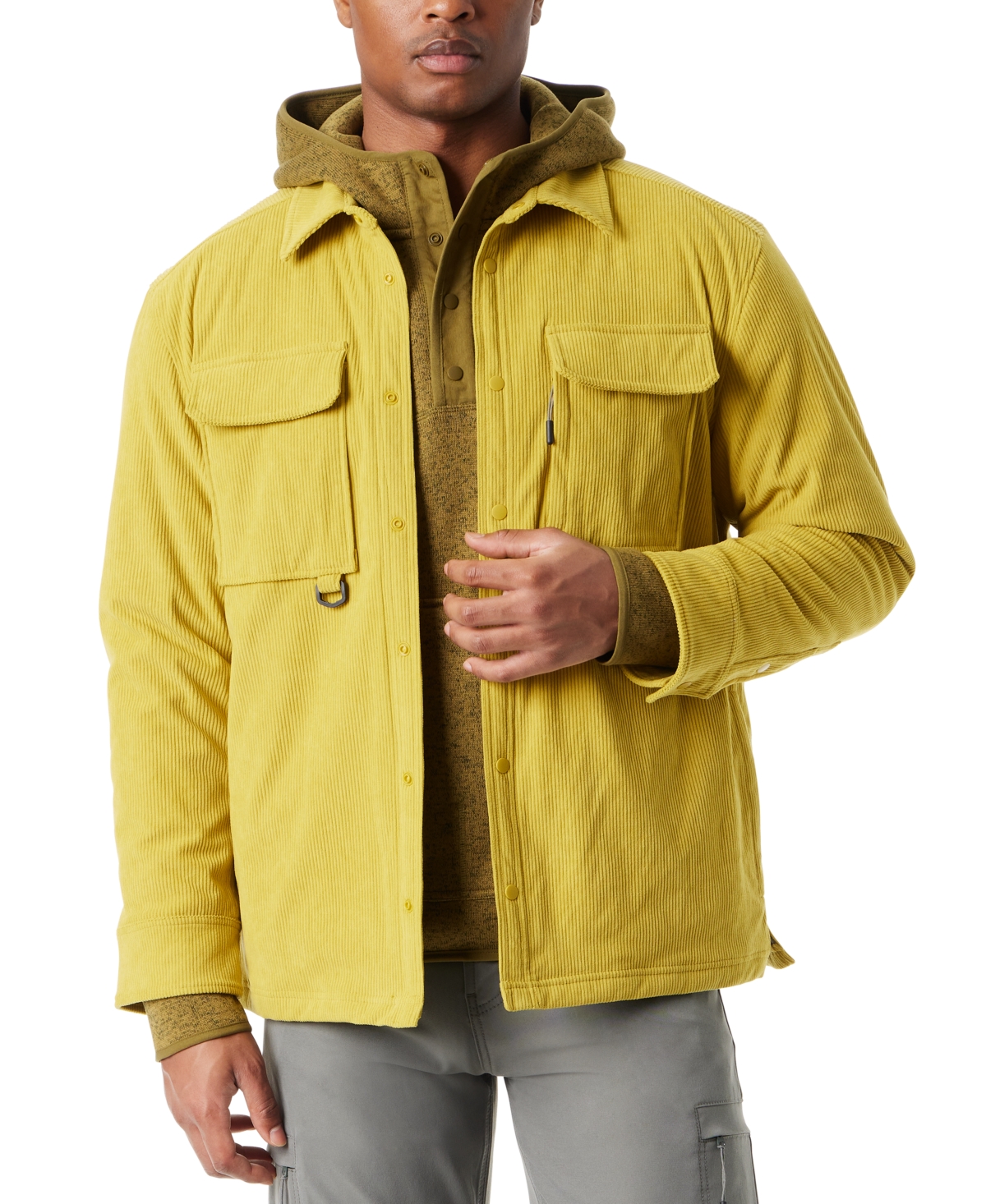 Men's Relaxed Fit Corduroy Shirt Jacket - Rum Raisin