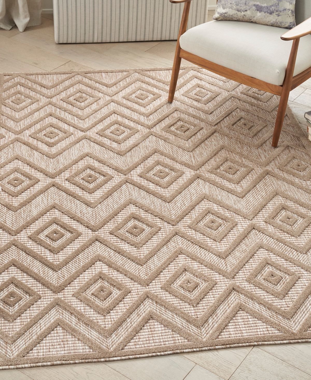 Nourison Home Versatile Nrv01 4'x6' Area Rug In Natural,beige