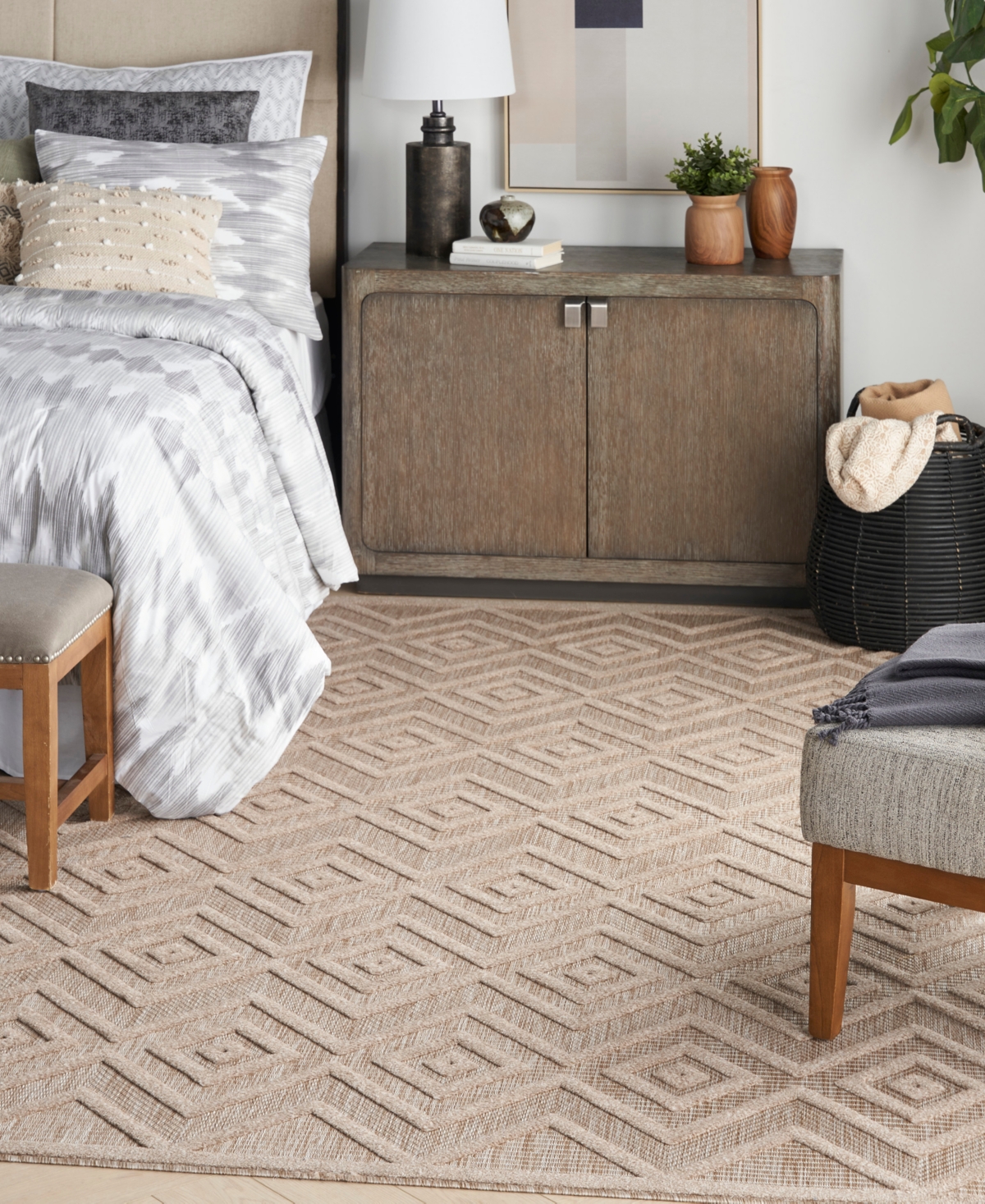 Nourison Home Versatile Nrv01 8'x10' Area Rug In Taupe