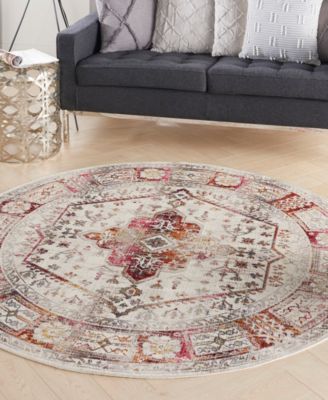 Vintage Kashan VKA08 6'x6' Round Area Rug
