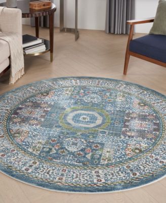 Ankara Global ANR17 6'x6' Round Area Rug