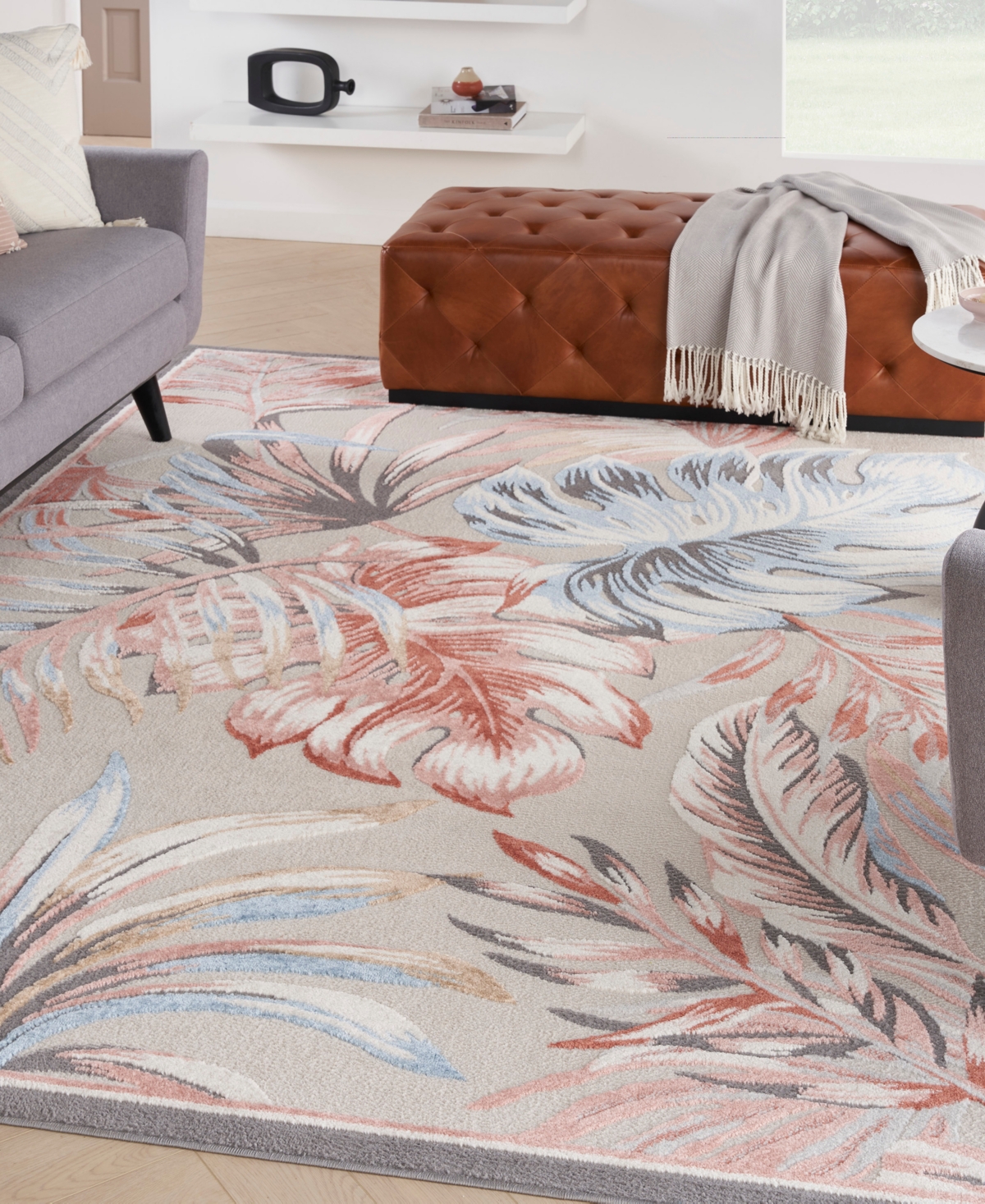 Nourison Home Seaside Sds01 7'10"x9'10" Area Rug In Multi