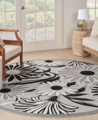 Aloha ALH33 5'3"x5'3" Round Area Rug