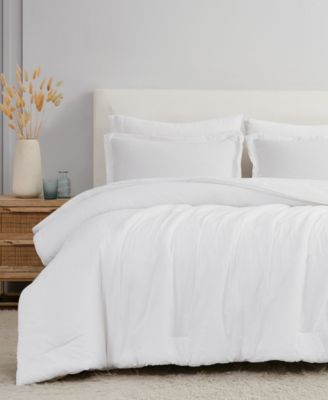 Brookyln Loom 100% Linen Cover 3-Pc. Comforter Set, Full/Queen