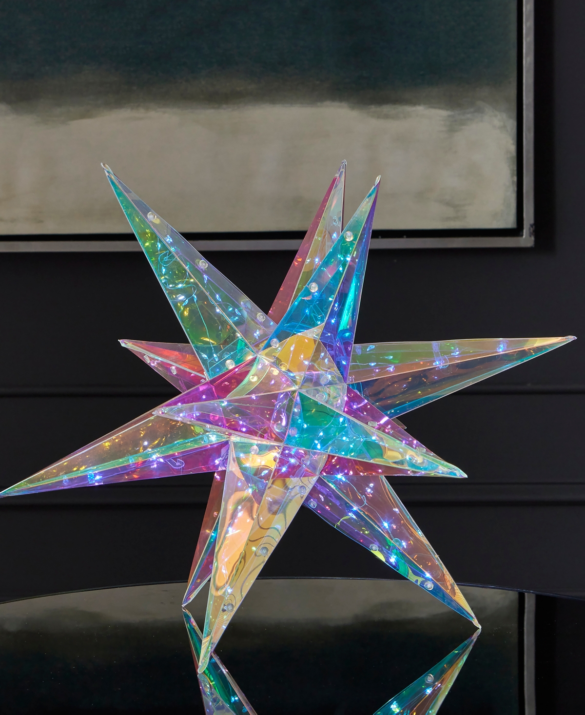 Seasonal Prismatic Christmas Explosion Star Led Lights 16.14