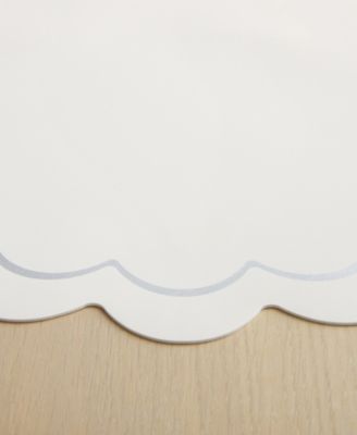 Scallop Edge 15" Round Reversible Placemats, Set of 6