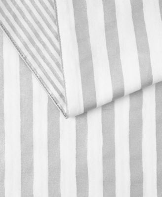Hand Painted Shirting Stripe Table Runner, 15"x 72"