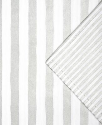 Hand Painted Shirting Stripe Table Runner, 15"x 72"
