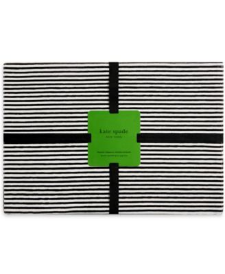 Hand Painted Shirting Stripe Placemat 13" x 19", Set of 4