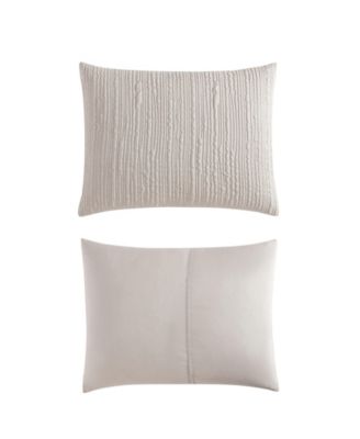 Serenity Wavy Lines Embossed 3-Pc. Comforter Set, King