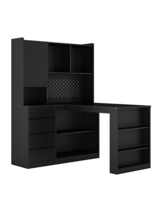 Streamdale L-Shaped Desk with Charging Station