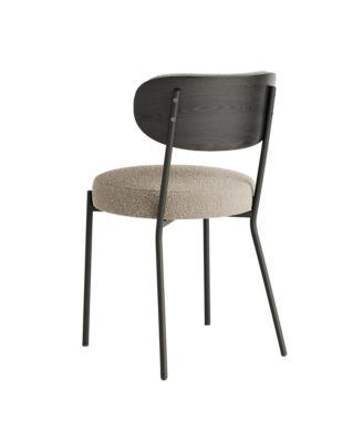 Streamdale Ash Veneer Boucle Kitchen Dining Chair (Set of 2)