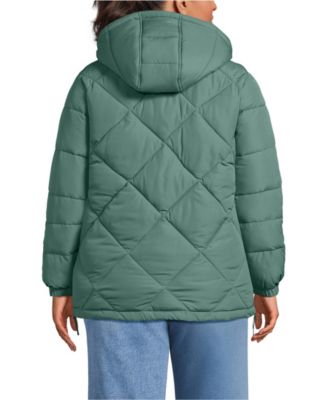Plus Size FeatherFree Insulated Diamond Quilted Jacket