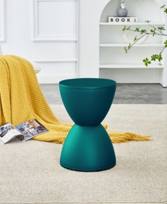 Dark Green Prince Stool Contemporary Accent Piece