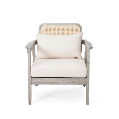 Streamdale Acacia Patio Club Chair with Waterproof Cushion