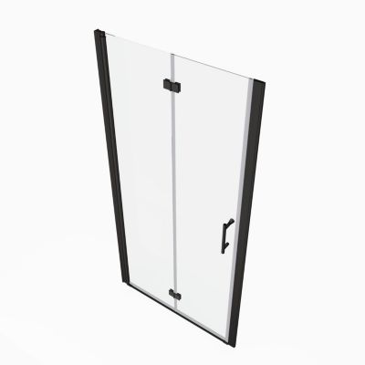 1 3/8" adjustment, universal pivot shower door, with 1/4" tempered glass