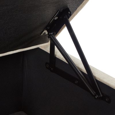 Modern Ottoman with Storage and Wheels