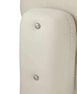 Barrel Accent Chair Curved Arms, Waterfall Seat