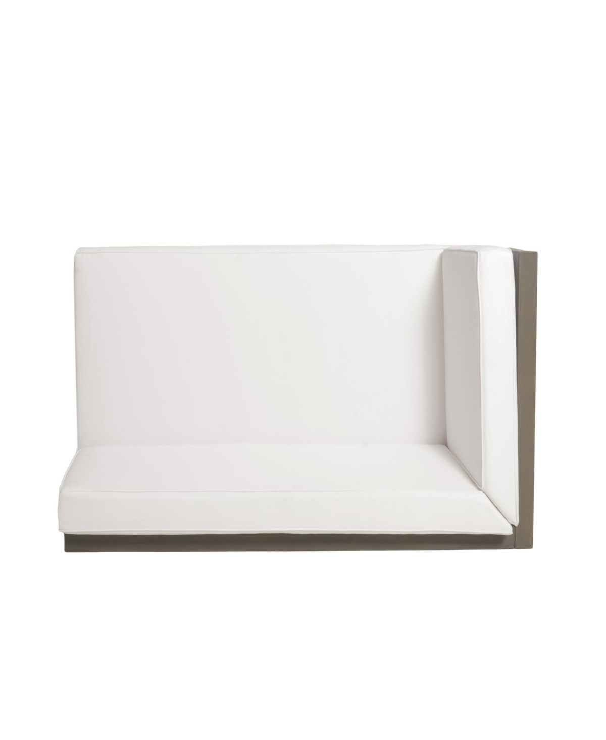 Streamdale Furniture Brava X-Back Corner Bench-l With Coffee Table,- White