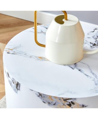 Streamdale Cylindrical Patterned Multipurpose Table