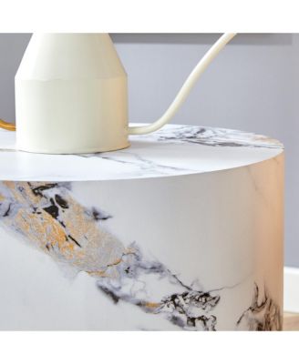 Streamdale Cylindrical Patterned Multipurpose Table