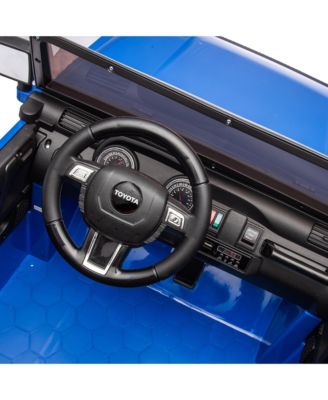 24V Two-seater Kids Ride On Car W/Parents Remote Control, Licensed Toyota LC250,110w Motors, With Shovel, Three-point Seat Belt, Slow Start, Speed adjustment, Bluetooth, Music for Kids Aged 3+.