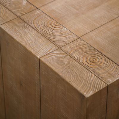 Rustic Wood Coffee & Tea Table