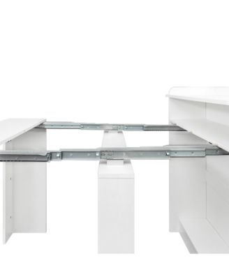 Modern Extendable Dining Table with Storage
