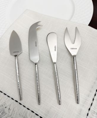 Hammered 4-Pc. Cheese Knives Set, Serving for 4