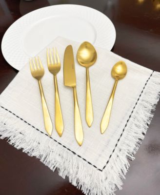 Brushed 20-Pc. Flatware Set, Serving for 4