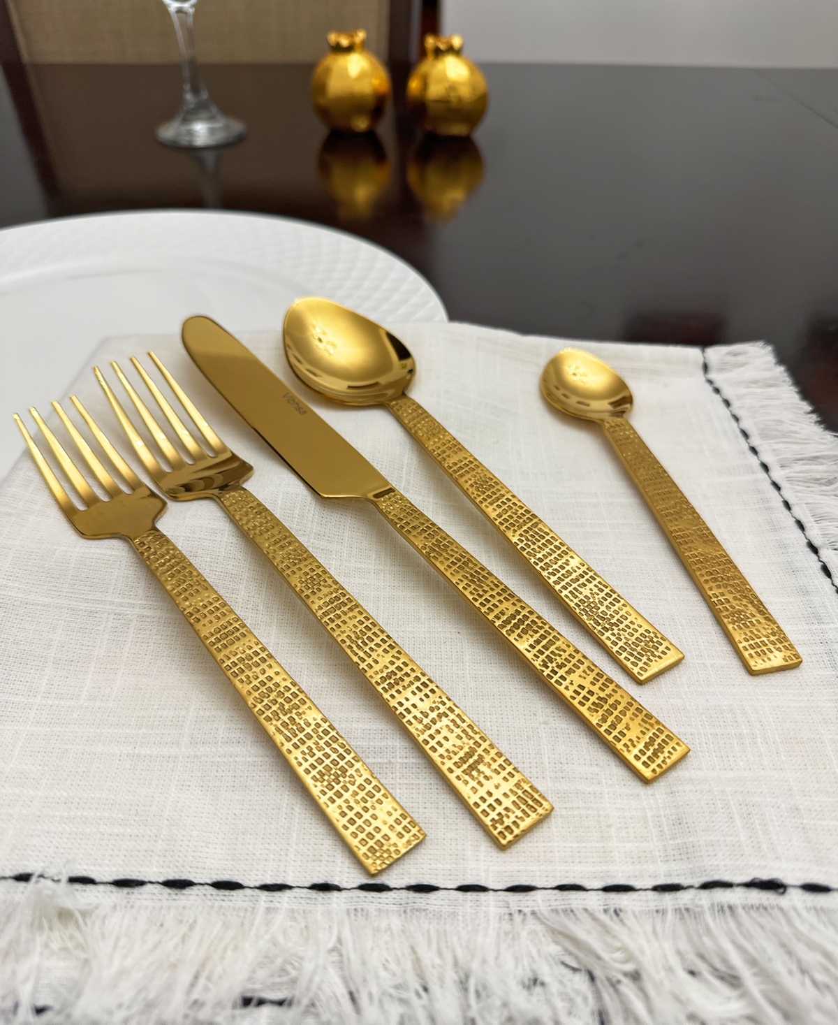 VIBHSA RUSTIC 20-PC. FLATWARE SET, SERVING FOR 4 