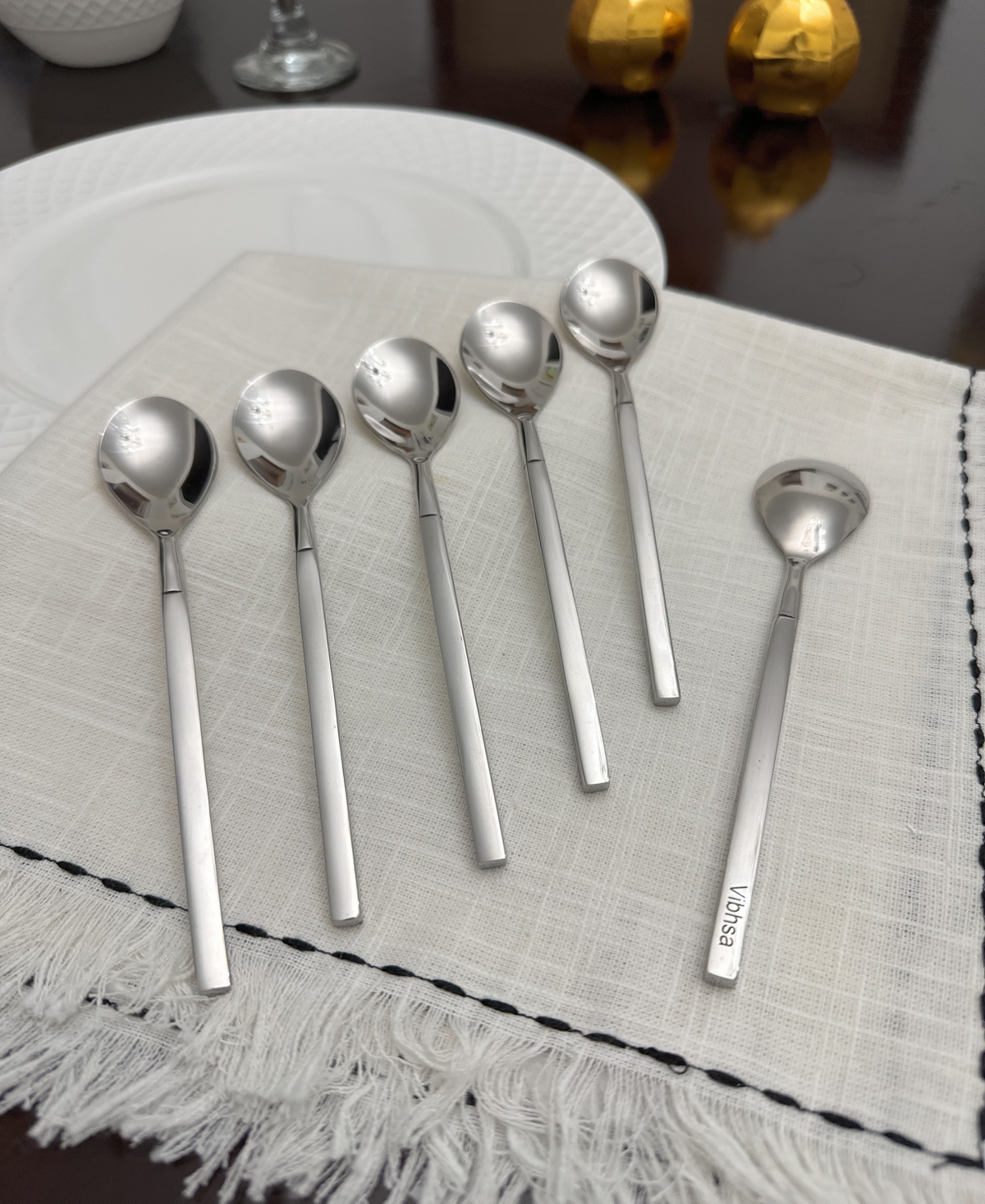 VIBHSA SQUARE 6-PC. TEASPOONS SET, SERVING FOR 6 