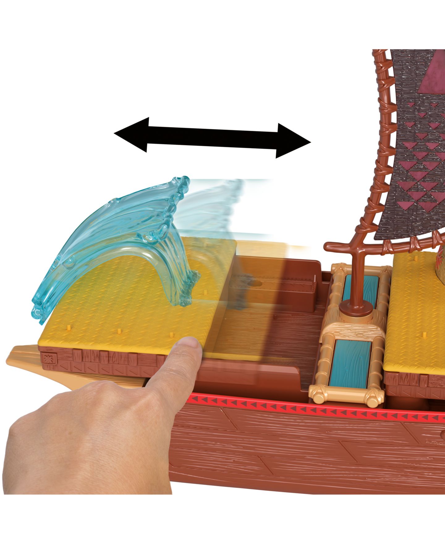 Детский игровой набор Disney Princess Moana 2 Adventure Canoe Playset — фото 5