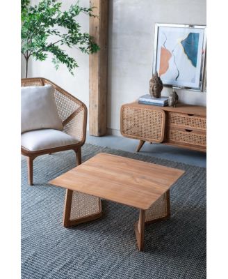 27.6x27.6x13.8" Teak Coffee Table