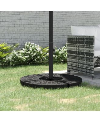 Outdoor Universal Cross Brace Stand for Small Offset Umbrella or Large Market Umbrella, Cross Umbrella Base for Patio Umbrella, Black