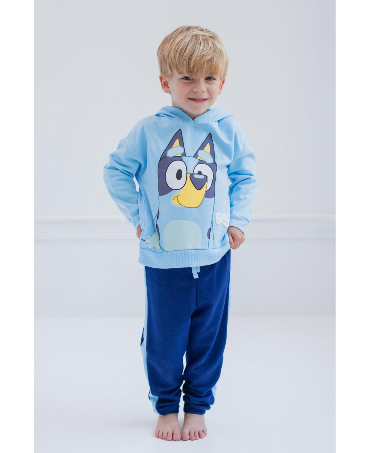 Bluey Toddler Boys Fleece Hoodie and Pants Outfit Set to