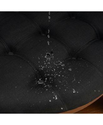 Modern Round Tufted Coffee Table Ottoman with Storage