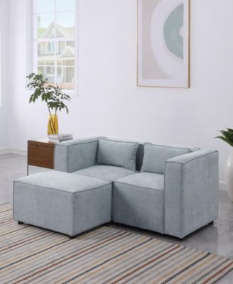 Ultra-Cozy Chenille Sofa: Customizable Comfort, Sleeper Bed, and Ottoman