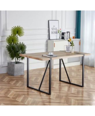 Streamdale Rustic Industrial Dining Table (55x31x30in