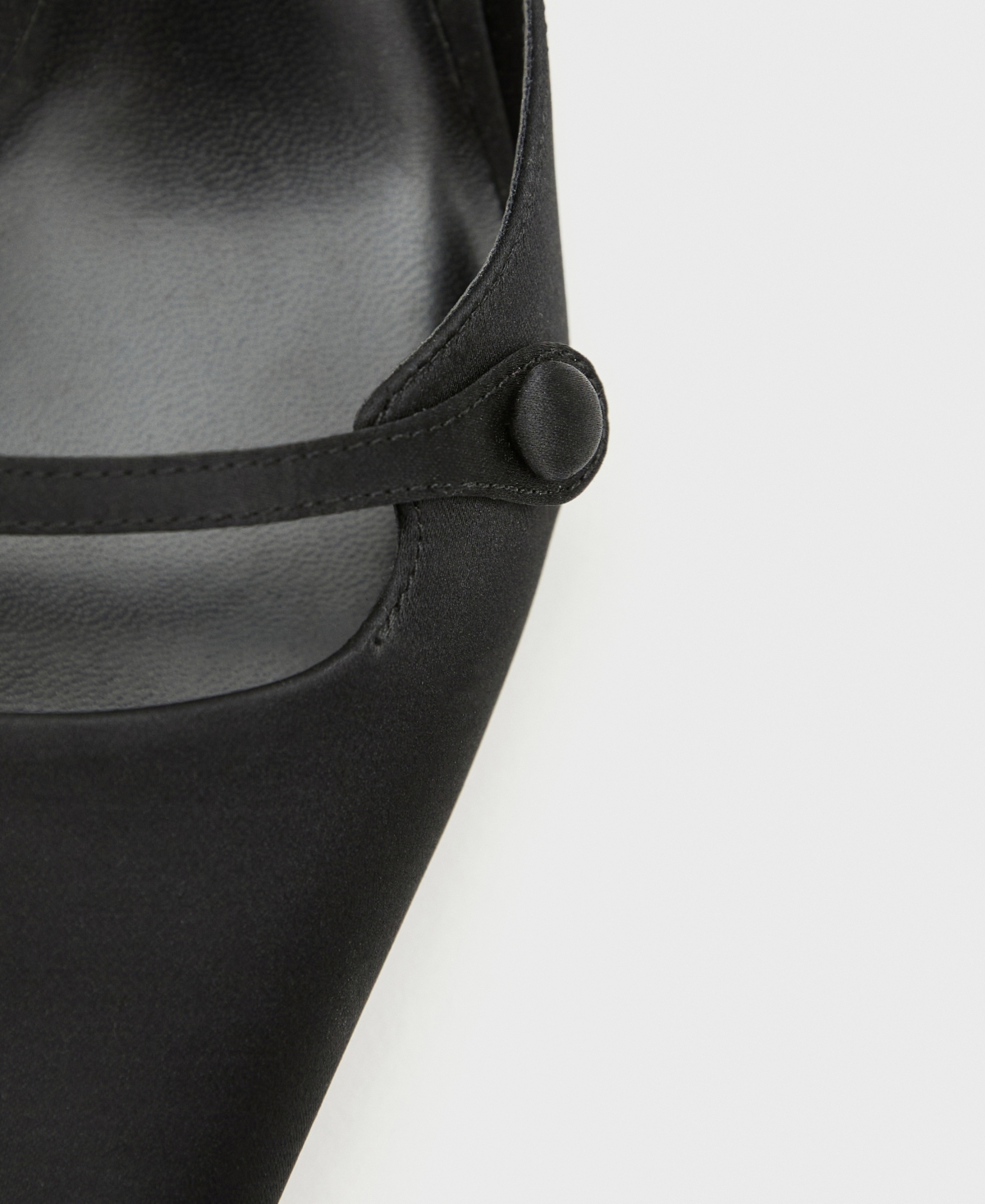Mango Women's Satin Kitten Heel Shoes In Black