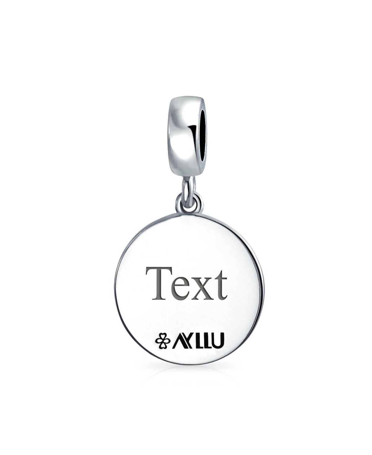 Bling Jewelry Inspirational # Me Too Women Rights Dangle Disc Bead Charm .925 Silver