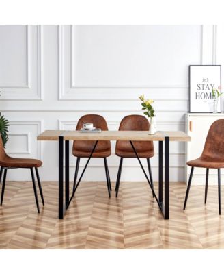 Streamdale Rustic Industrial Dining Table (55x31x30in