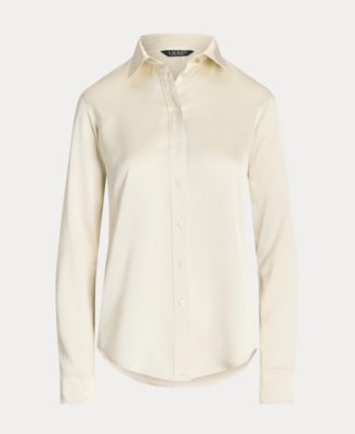 Women's Satin Charmeuse Shirt, Regular & Petite