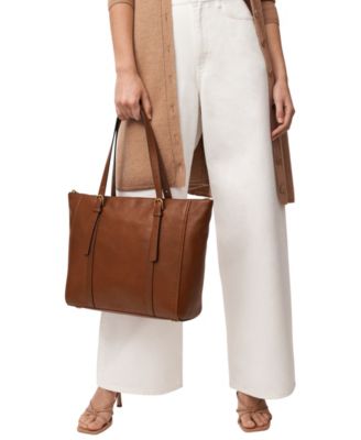 Carlie Leather Tote Bag