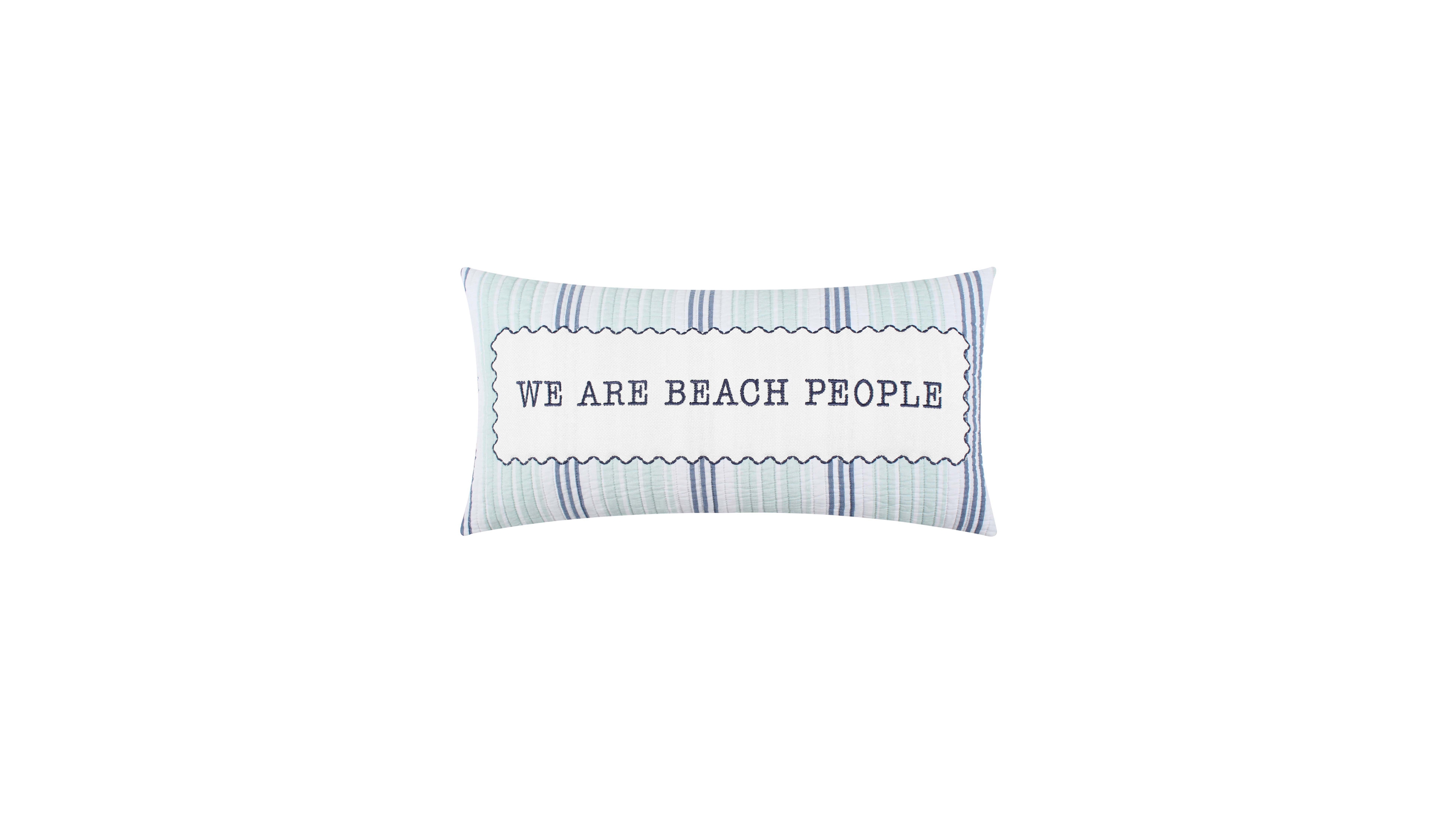 Levtex Ocean Meadow Applique Decorative Pillow, 12" x 24"