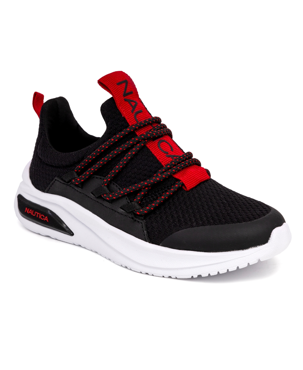 Nautica Little And Big Boys Swimm Athletic Sneakers In Black,red