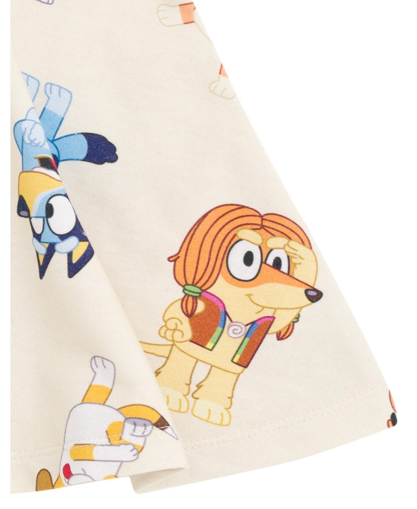 Платье Bluey (2T to 5T)Character Print Dress для девочек-малышей, цвет: Бежевый — фото 2